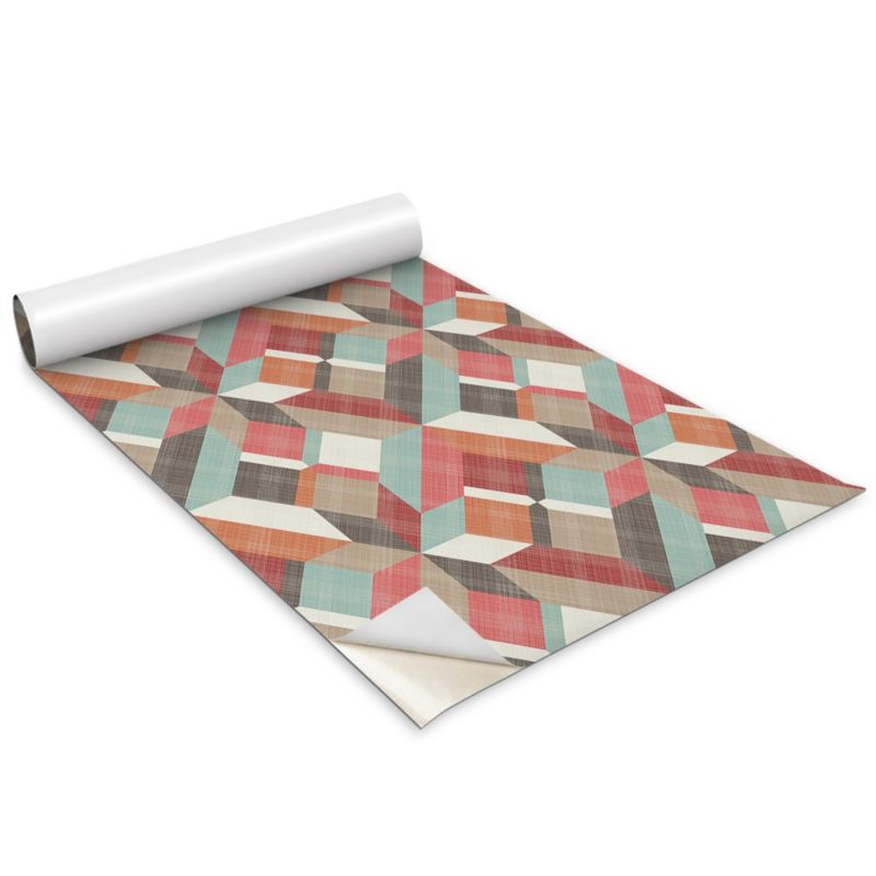 Okleina Na Szafki Kuchenne Wallfluent 100x50 cm Kolorowa abstrakcja Okleina Do Mebli DIY 1 rol.