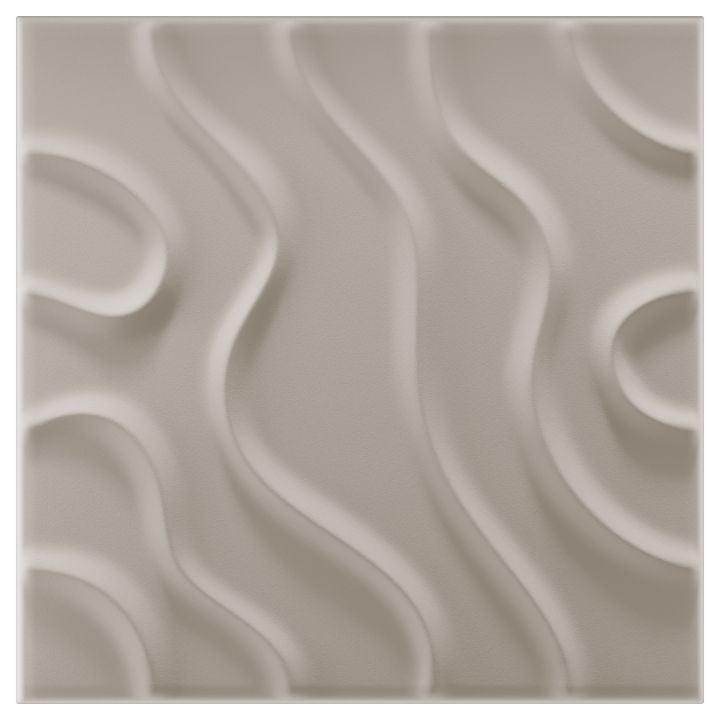 Panel dekoracyjny ścienny Marbet Design XPS 3D LINE FLOW 50x50 cm cashmere 8 szt.
