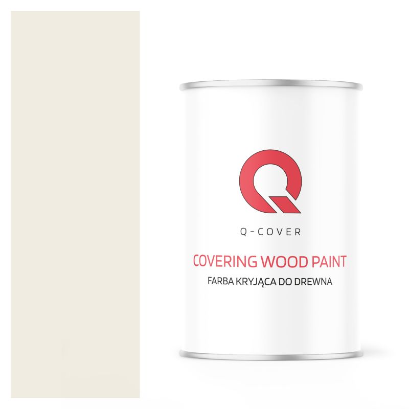 Farba Kryjąca do Drewna Q-Cover Biały Alpejski RAL9010 Satyna 1L