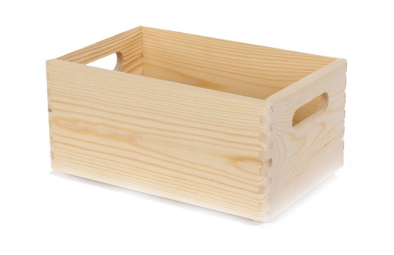 Skrzynka drewniana MODO24 z uchwytami 30 x 20 cm naturalna 1 szt.