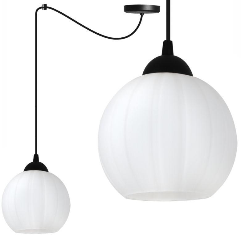 Lampa sufitowa wisząca Light Home LH Costa Pająk 1x E27 60W czarny/biały 1szt.