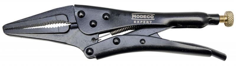 Szczypce Modeco Expert zaciskowe Morsea 215 mm szczęki płaskie wydłużone - blister - 1 szt.