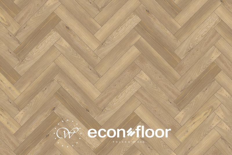 Panele podłogowe winylowe SPC Econfloor 3148H-55 Herringbone 55 Oak Aniela 610 mm x 126 mm x 5,7 mm - 2,31 m²