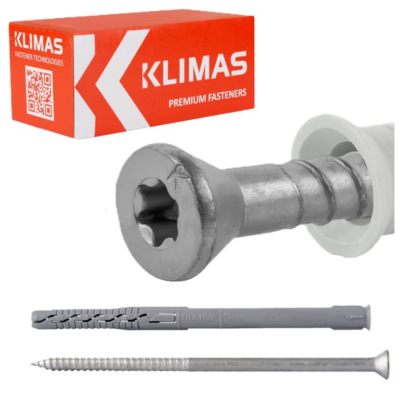 Kołki ramowe Klimas KPS-FAST 10x160 mm rozporowe 25szt