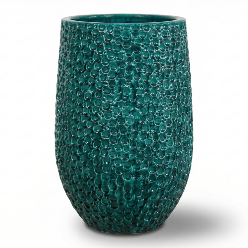 Doniczka ceramiczna Provencelia PARIS szkliwiona mrozoodporna 39 x 63 cm Ciemnozielony 1szt