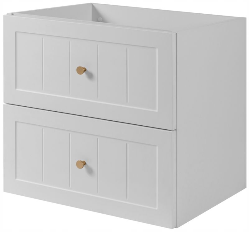 Szafka pod umywalkę Furnidea 60 cm z dwiema szufladami biała GUSTO 1 szt.