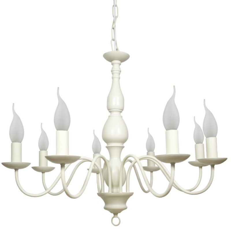 Żyrandol Candellux Bellagio kremowy wym: 115 x 74 x 74 cm 8xE14 x 40W 1 szt.