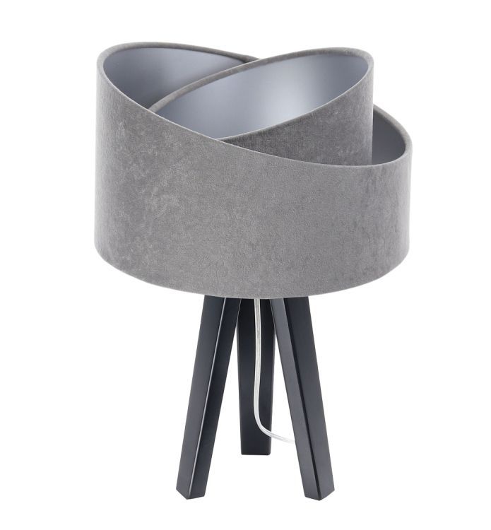 Lampa Bps Koncept stołowa GEMSTONE szara/srebrna/czarna 1 szt