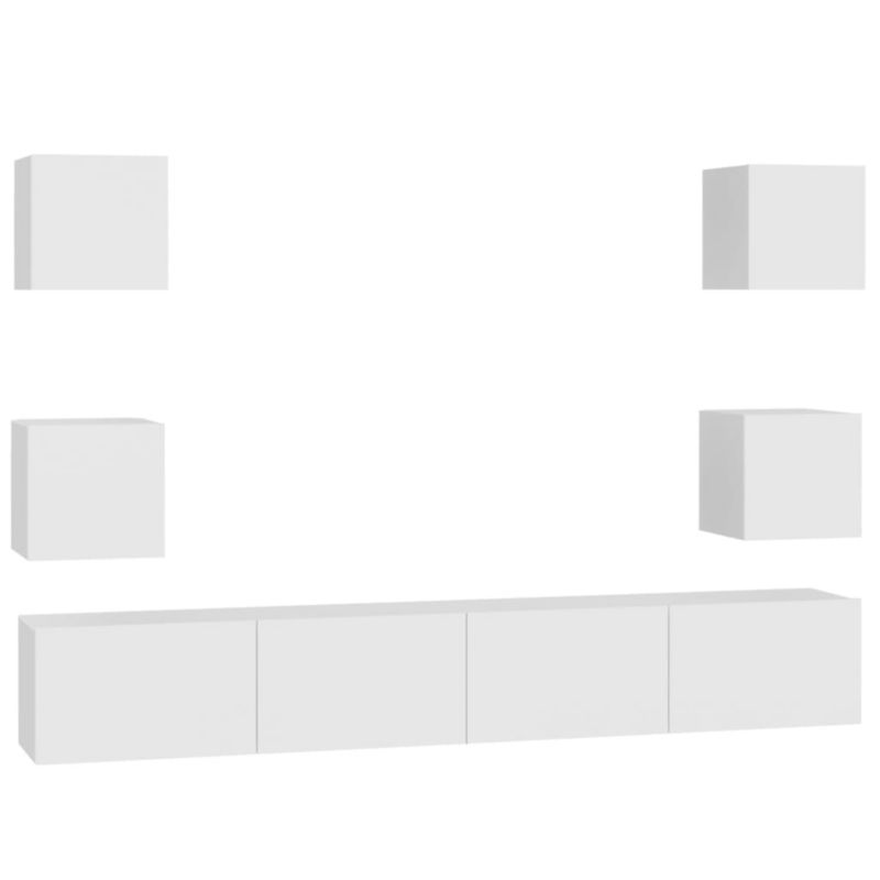 Szafka tv vidaxl 3078663 biały 4 szt