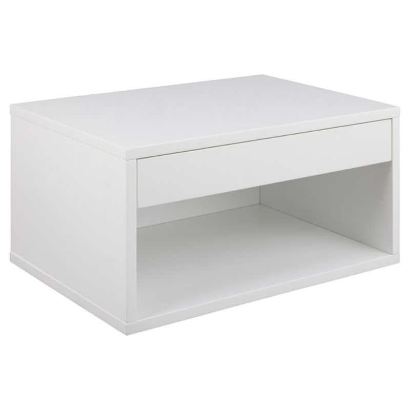 Szafka nocna wisząca Cholet ACTONA biały stolik do sypialni 1szt.