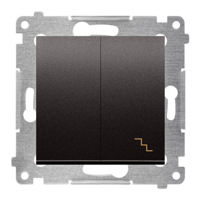 Łącznik schodowy Kontakt-Simon S54 z podświetleniem antracyt
