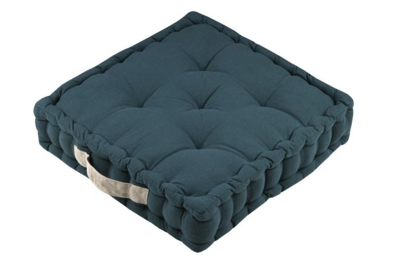 Poduszka podłogowa DUO STOF dekoracyjna 45x45 cm kobaltowa 1 szt.