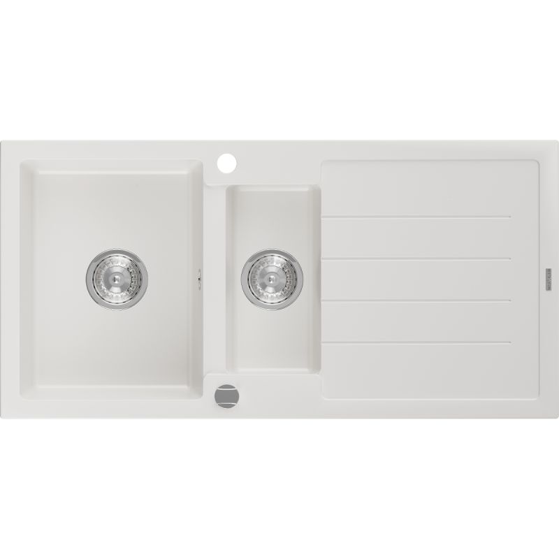 Zlewozmywak wpuszczany Mexen Andres 1,5-komorowy czarno/złoty metalik 1000x500 mm - 6515101510-75-B 1 szt.