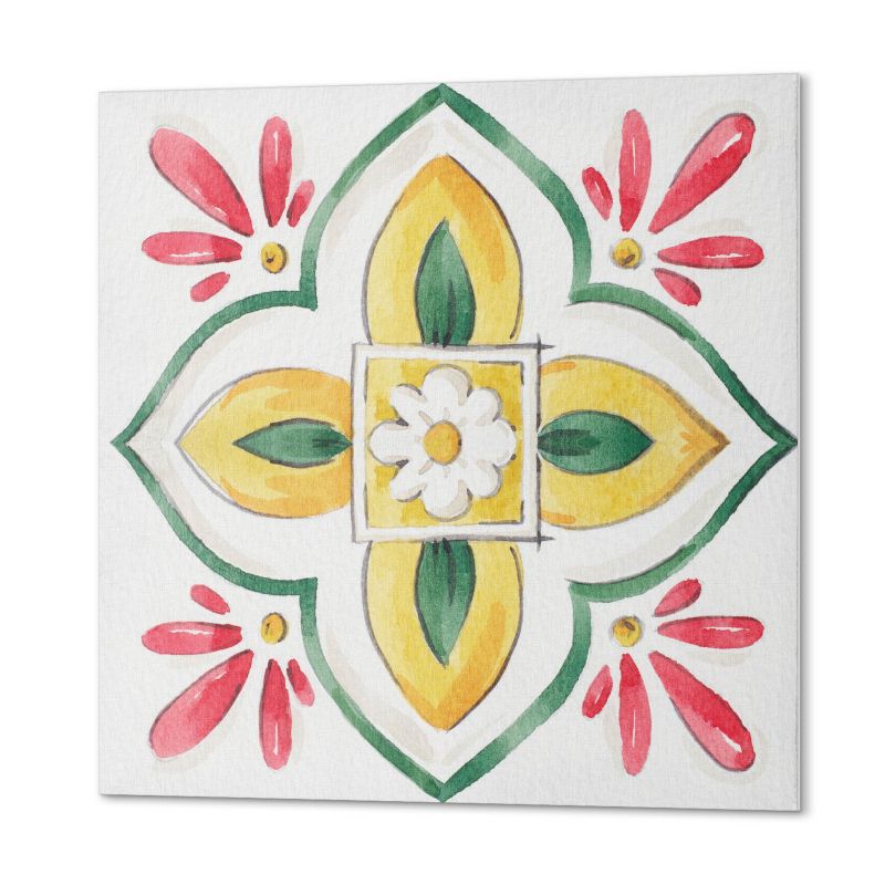 Płytki Winylowe ArtPrintCave 50x50 cm Kwiatowy wzór w ramie 4 szt.