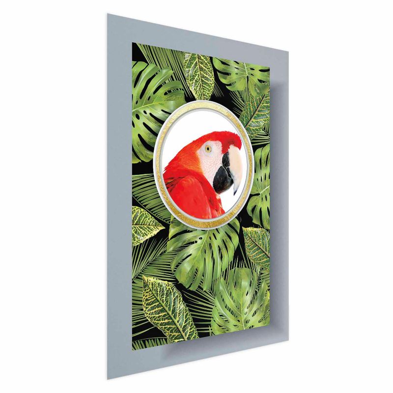 Plakat Artgeist Papuga w dżungli 21x30 cm bez ramy 1 szt