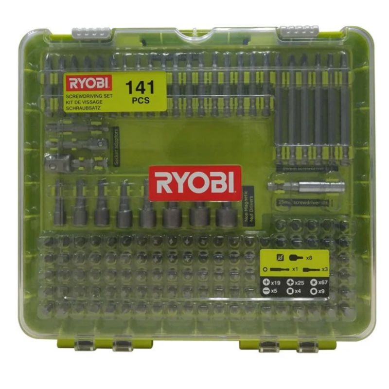 Zestaw Bitów Do Wkręcania RYOBI 141 S2 Elementów 1szt.