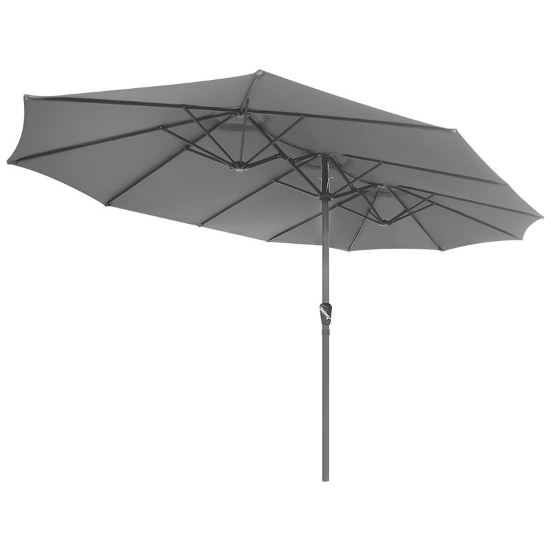 Parasol Saska Garden ogrodowy xxxl 2.7X4.6m szary 1szt