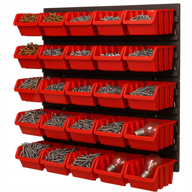 Tablica FEINZ Narzędziowa Warsztatowa 40X40 Cm + 25 Pojemników Kuwet 115X80 1 szt.