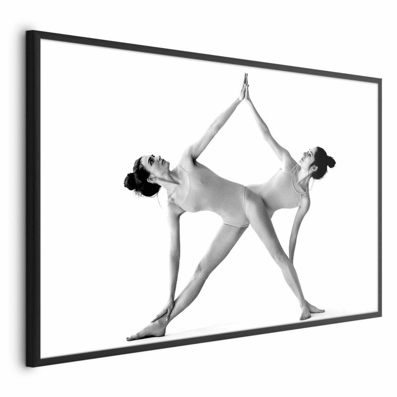 Plakat Artgeist Joga 30x21 cm z ramą czarną 1 szt