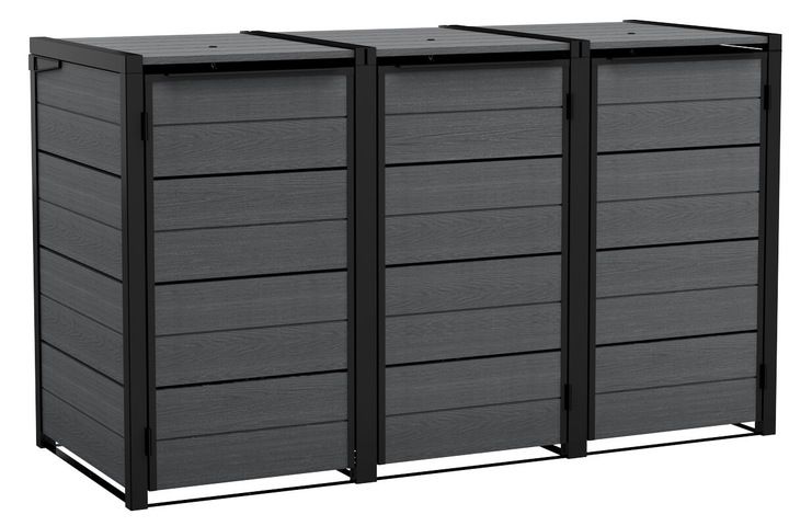 Zabudowa Keter na Kosze na Śmieci Hide Away Schowek 3 Komory 3x 240L 1 szt