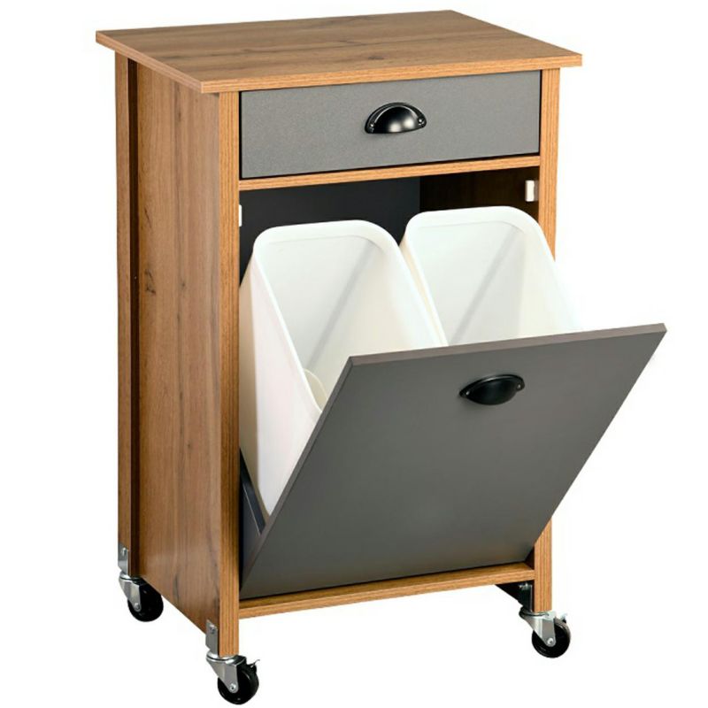 Wózek kuchenny KESPER z koszem na odpady na kółkach 1 szt.