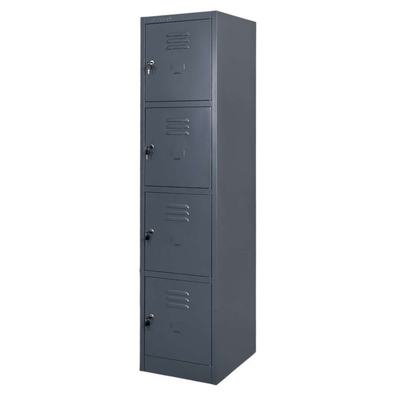 Szafka skrytkowa BHP Mega-M 4 drzwiowa grafitowa 40x50x180cm 1szt.