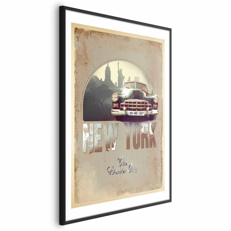 Plakat Artgeist New York 60x90 cm z ramą czarną 1 szt