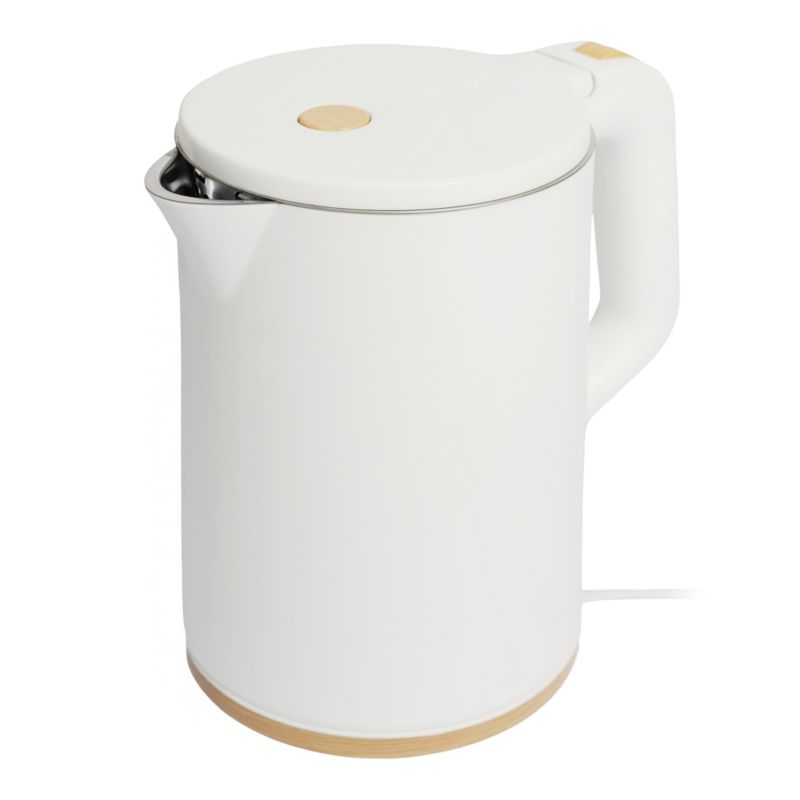 Czajnik elektryczny Bauerkraft bezprzewodowy mały turystyczny 1500W 1.2l obrotowy biały 1szt