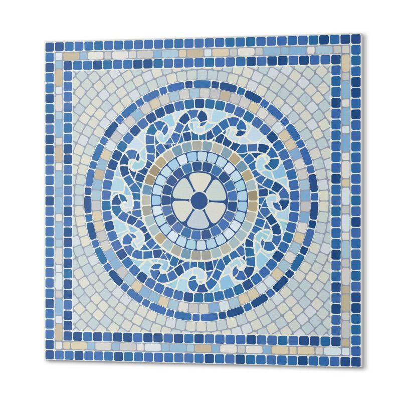 Ścienne Kafelki PCV ArtPrintCave 50x50 cm Mozaika w odcieniach nieba 4 szt.