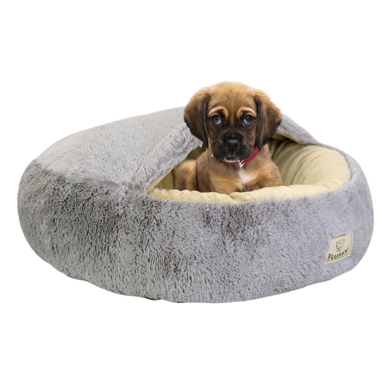 Legowisko dla psa Aio Factory FLUFFY jasnoszare 70 cm 1szt