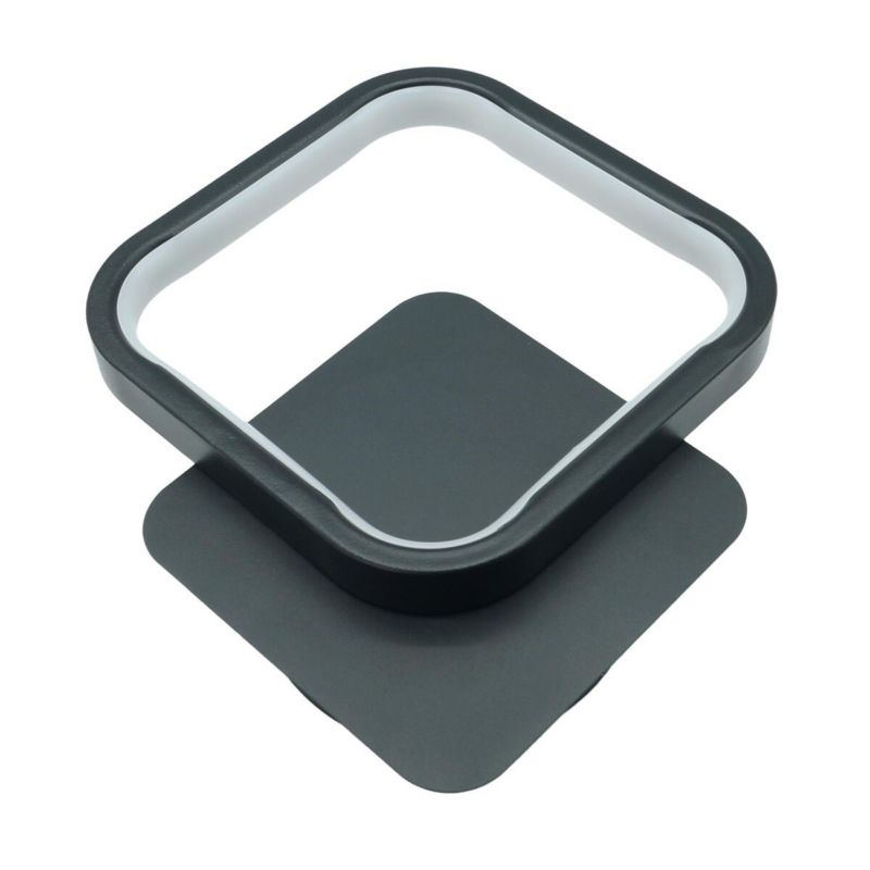 Kinkiet ścienny IdeaLED Clover czarno-biały LED 12W 4000K 1200lm IP20 wym: 22 x 22 x 5,5 cm - 1 szt.