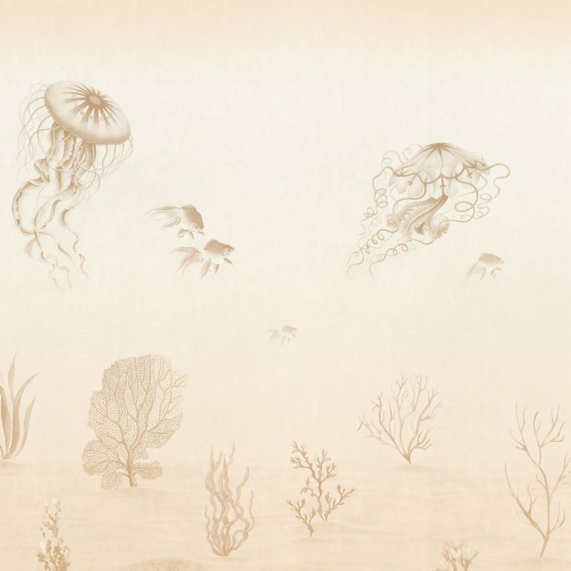 fototapeta Sanders & Sanders podwodny świat beżowym 371 x 280 cm - 1 rol.