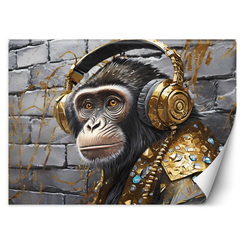 Fototapeta Feeby Małpie słuchawki Pop Art 450x315 1 szt