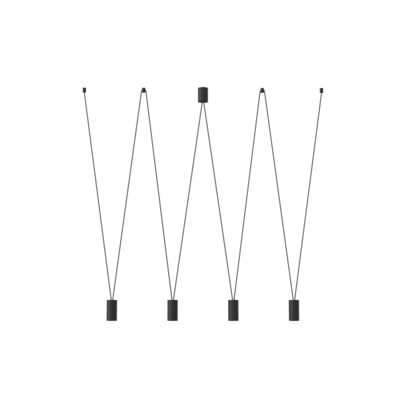 Żyrandol Nowodvorski Lighting More Eye 2296 czarny 200 cm szerokości 4xGU10 x 10W 1 szt.