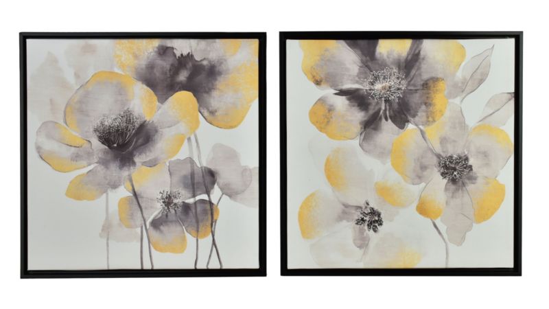 Obraz z tworzywa INGA 40x40 cm czarno-złote 2 szt.