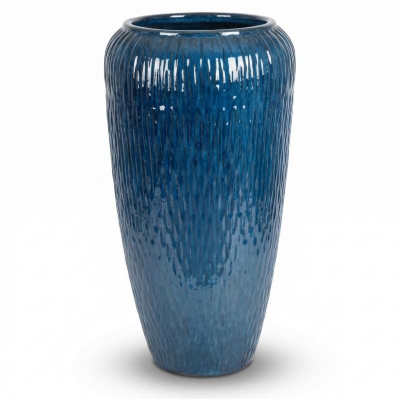 Doniczka ceramiczna Provencelia POMPADOUR szkliwiona mrozoodporna 30 x 57 cm Morski 1szt