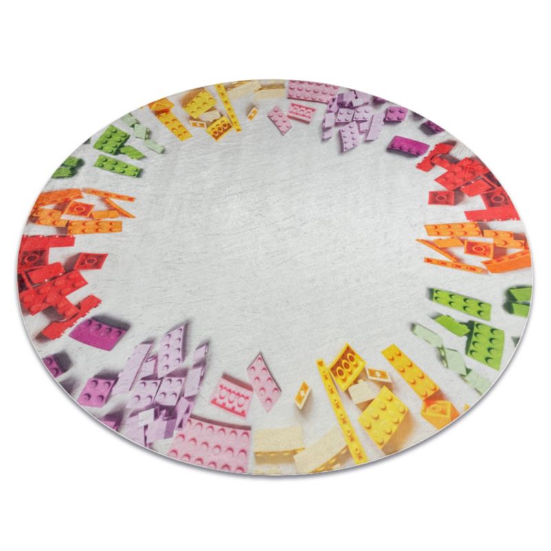 Dywan dla dzieci Bambino RugsX koło 80 cm szary DE184 1 szt.