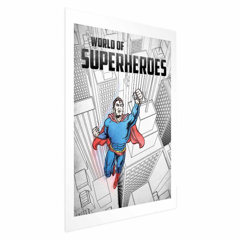 Plakat Artgeist Superheroes 21x30 cm bez ramy z marginesem 1 szt
