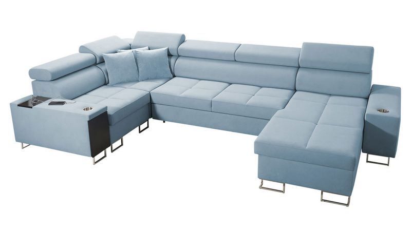 Narożnik z barkiem MIRJAN 24 Morena IV Maxi prawy baby blue 1 szt.