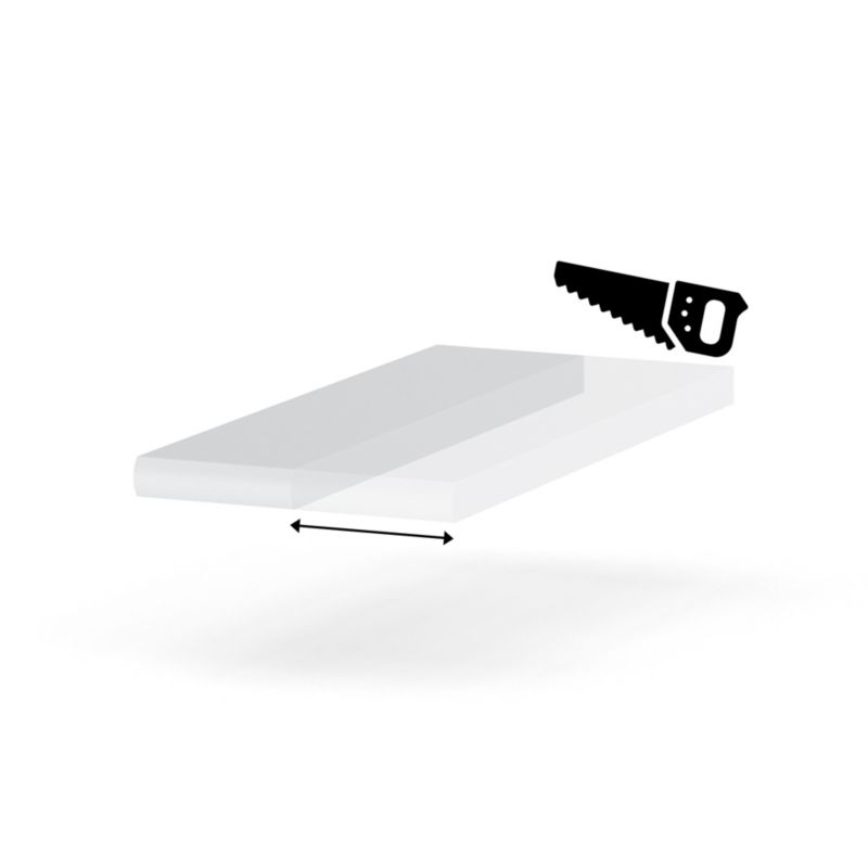 Blat Kuchenny Hurtownia-Mebli 28mm Blande 10-19 19cm Biel Arktyczna 19x60x cm 1szt.