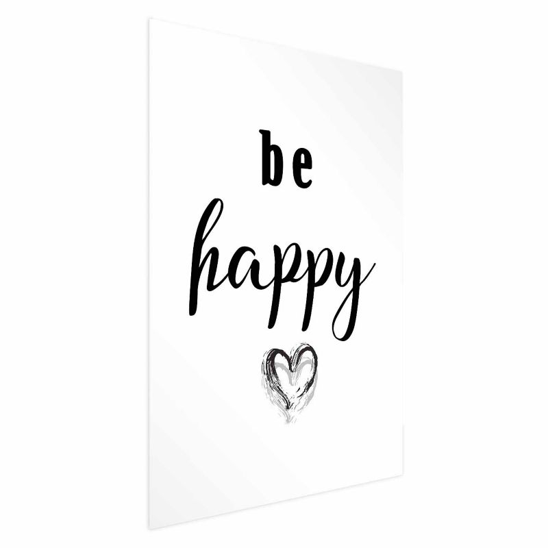 Plakat Artgeist Be happy 40x60 cm bez ramy 1 szt