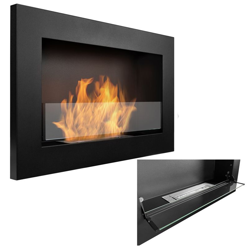 Biokominek Yannkes palnik do zabudowy 60 cm, czarny, 1szt.