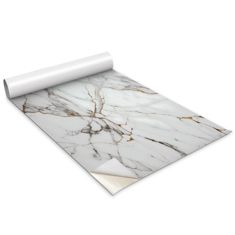 Folia Samoprzylepna Do Mebli Wallfluent 100x50 cm Modny jasny marmur Matowa Okleina Dekoracyjna 1 rol.