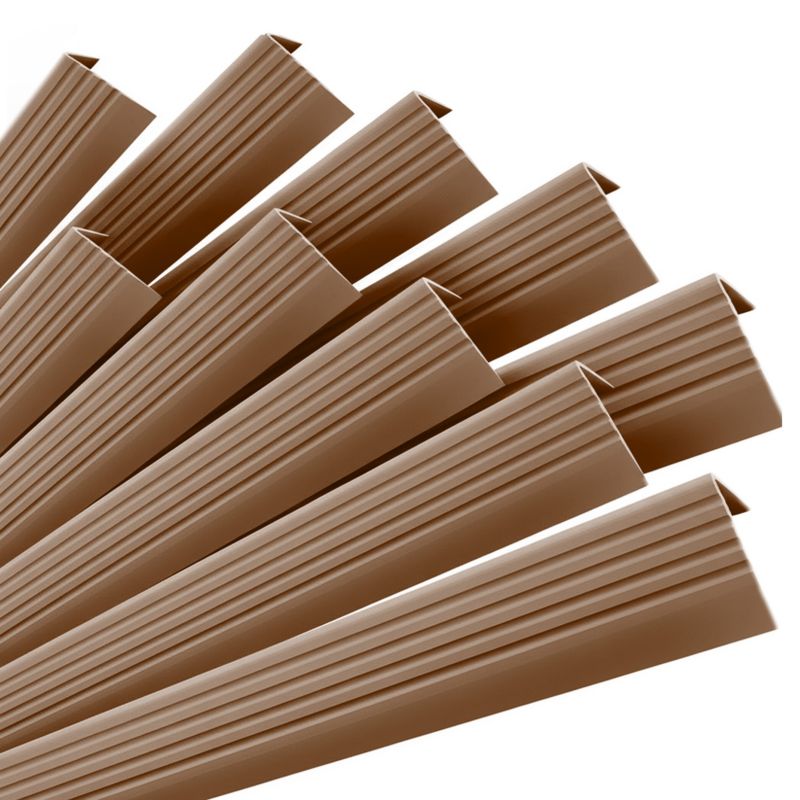 Profil schodowy antypoślizgowy PVC 50x42 mm QUEST, samoprzylepny nosek schodowy, 100 cm, brązowy, 10 szt