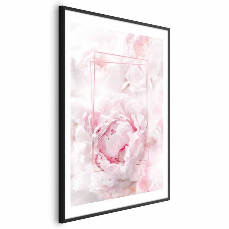 Plakat Artgeist Ulotne piękno 60x90 cm z ramą czarną z marginesem 1 szt