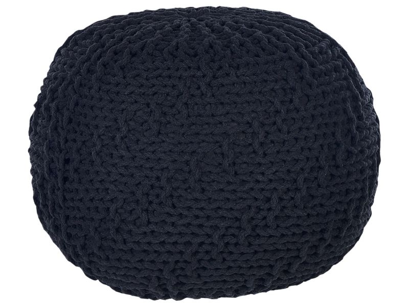 Otomana Priene Czarny Bawełna 1 szt.