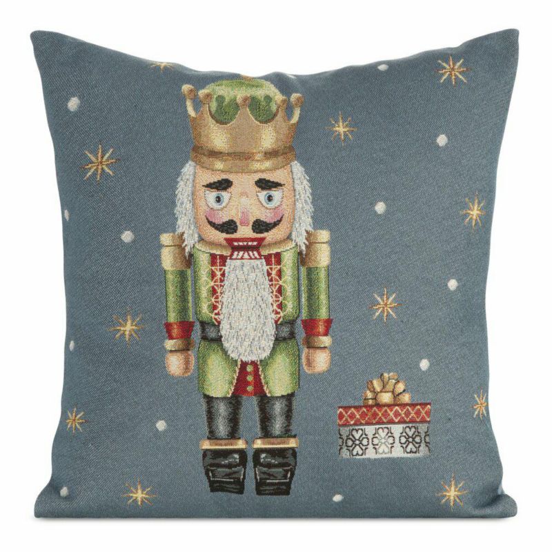 Poszewka 6080 Eurofirany Świąteczna na poduszkę 45x45 cm Dziadek do Orzechów 1 szt.