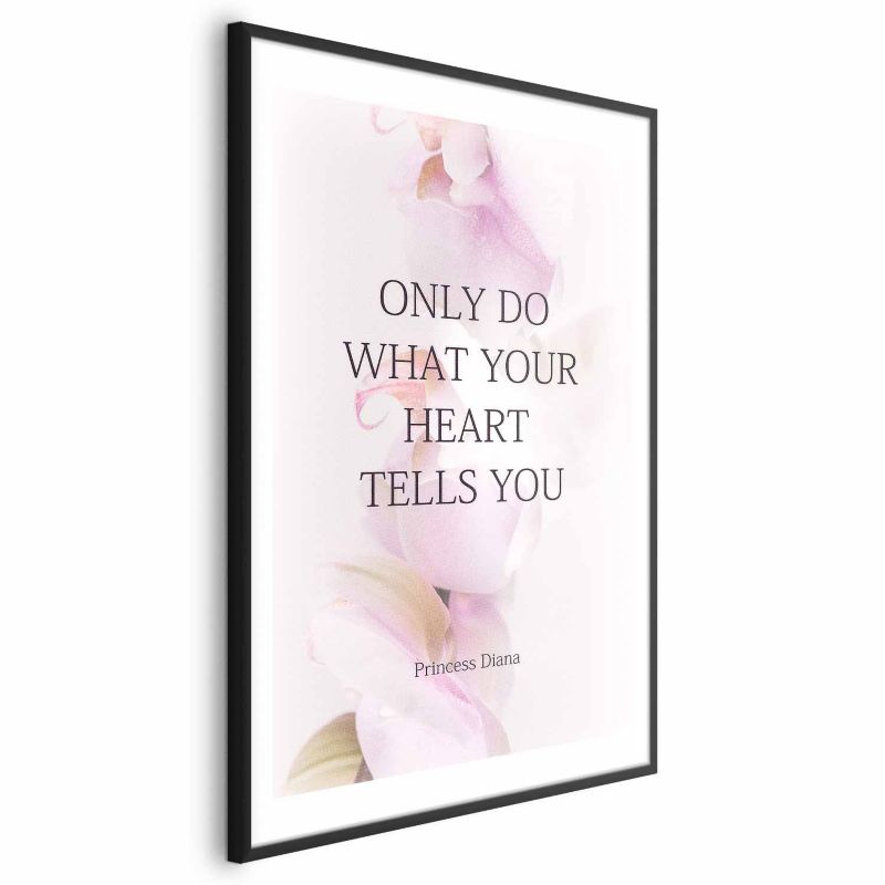 Plakat Artgeist Heart 60x90 cm z ramą czarną 1 szt