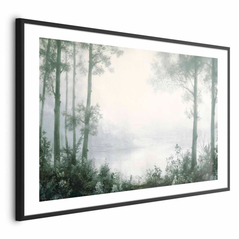 Plakat Artgeist Lasek i staw 60x40 cm z ramą czarną 1 szt