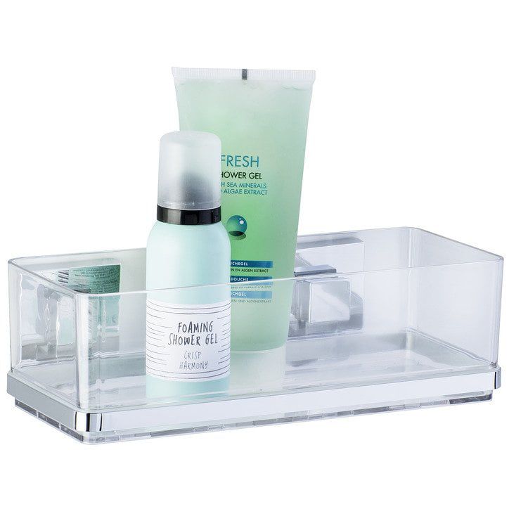 Półka łazienkowa Wenko Vacuum-Loc przezroczysta 25,5 cm montaż bez narzędzi 1 szt.